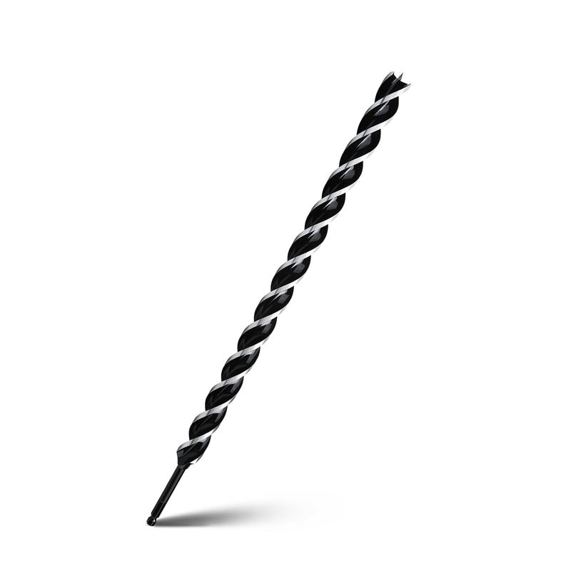 WOBLLMX 1-1/4" x 24" Auger Drill Bit for Wood, Hex Shank Tri Flute Ship Auger Long Drill Bit for Soft and Hard Wood,Tree Stump,Plastic,Drywall and Composite Materials - Image 1